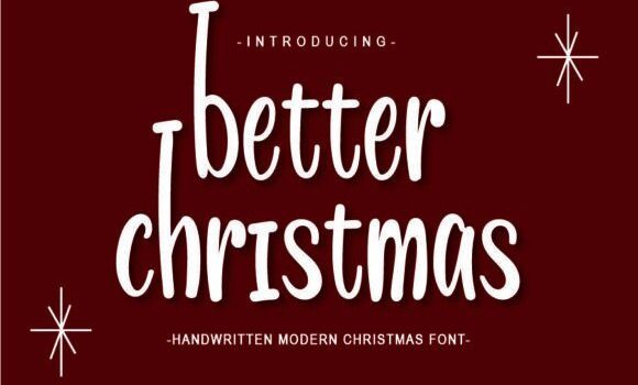 Better Christmas Font - Featured Image