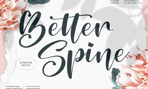 Better Spine Font Fonts Free Download Better Spine Font - Featured Image