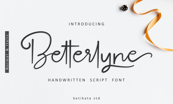 Betterlyne Script Font - Featured Image