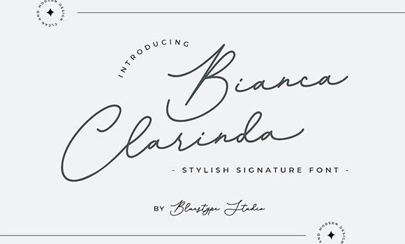 Bianca Clarinda Font Fonts Free Download Bianca Clarinda Font - Featured Image