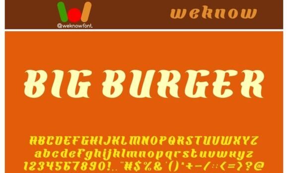 Big Burger Font Fonts Free Download Big Burger Font - Featured Image