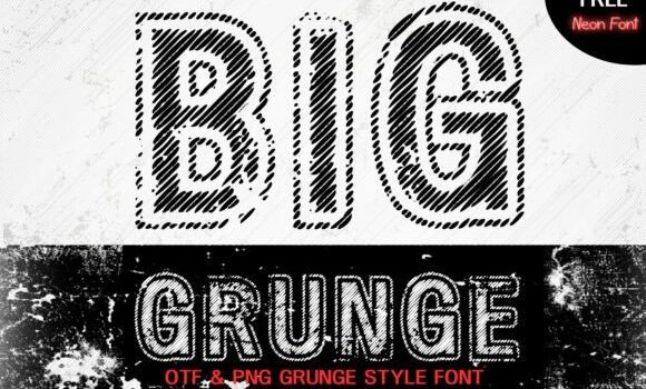 Big Grunge Font - Featured Image