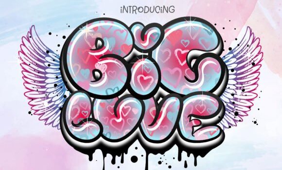 Big Love Font - Featured Image