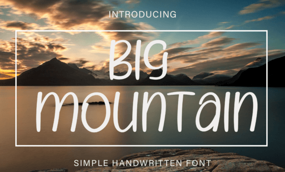 Big Mountain Font - Featured Image
