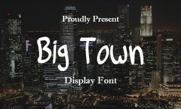 Big Town Font - Featured Image