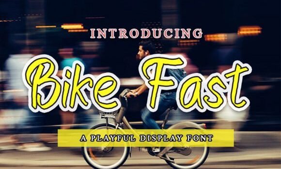 Bike Fast Font Fonts Free Download Bike Fast Font - Featured Image