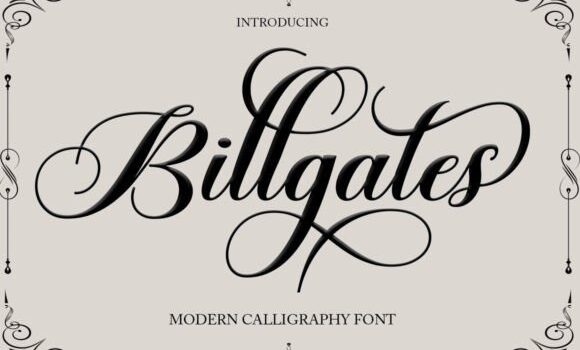 Billgates Font - Featured Image