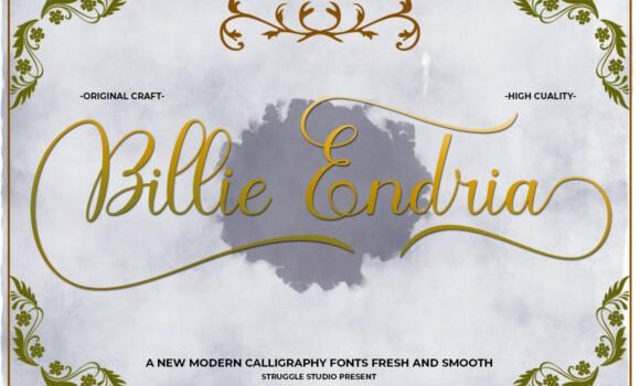 Billie Endria Font Fonts Free Download Billie Endria Font - Featured Image