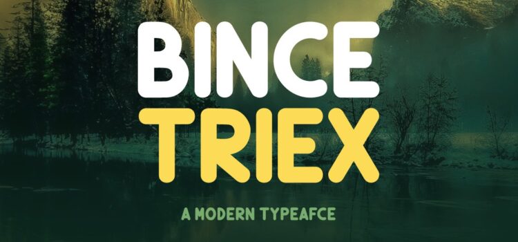 Bince Triex Font - Featured Image