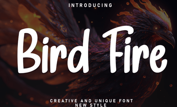 Bird Fire Font - Featured Image