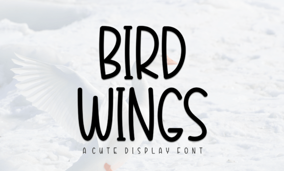 Bird Wings Font - Featured Image