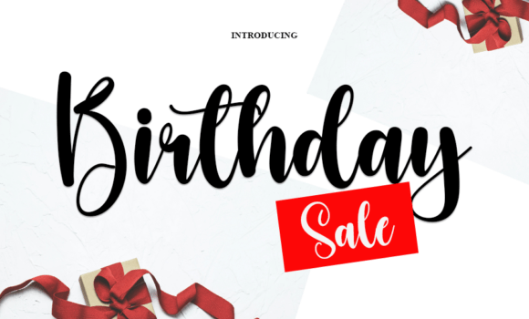 Birthday Sale Font Fonts Free Download Birthday Sale Font - Featured Image