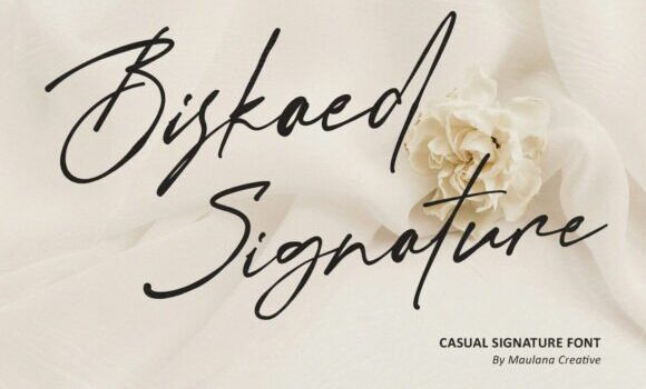Biskaed Signature Font - Featured Image
