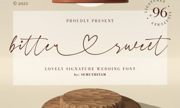 Bitter Sweet Font - Featured Image