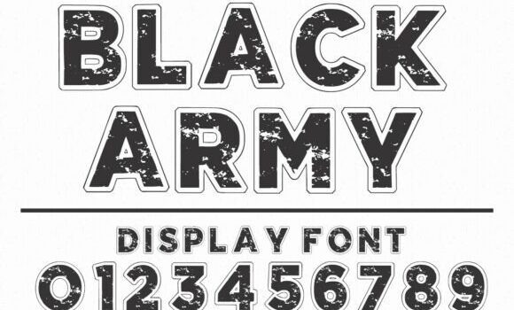 Black Army Font - Featured Image