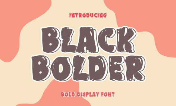 Black Bolder Font - Featured Image