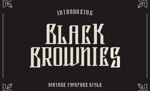 Black Brownies Font - Featured Image