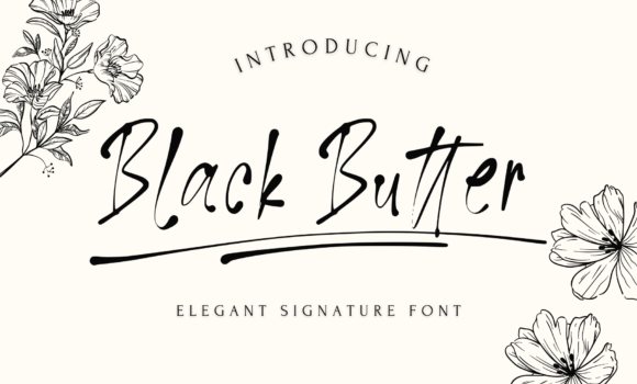Black Butter Font - Featured Image