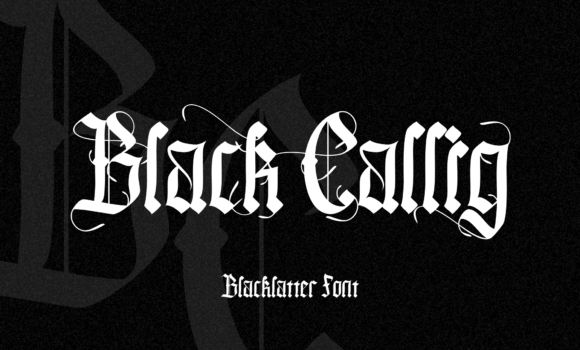 Black Callig Font Fonts Free Download Black Callig Font - Featured Image