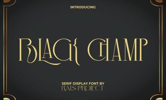 Black Champ Font - Featured Image