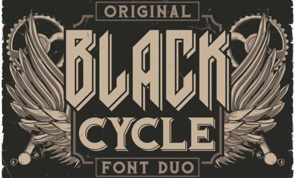 Black Cycle Font - Featured Image