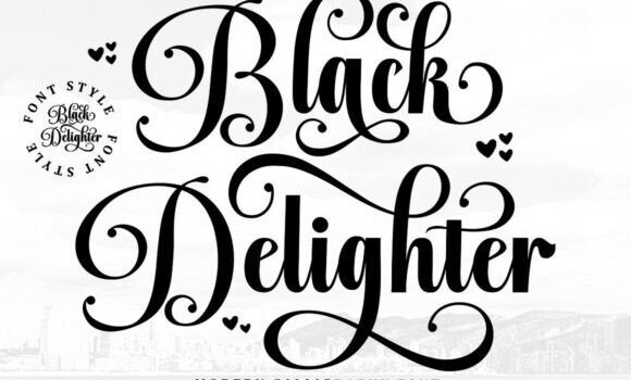 Black Delighter Font Fonts Free Download Black Delighter Font - Featured Image