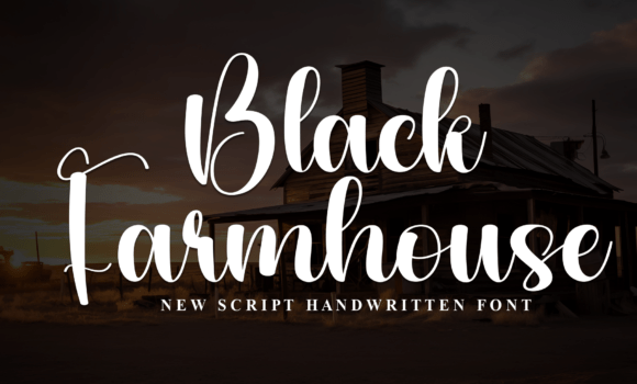 Black Farmhouse Font - Featured Image