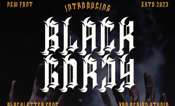 Black Gorjy Font - Featured Image