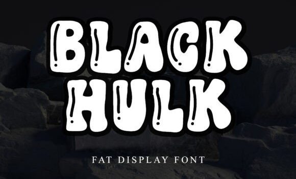 Black Hulk Font - Featured Image