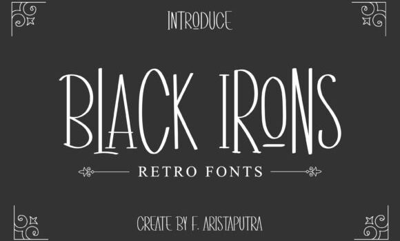 Black Irons Font Fonts Free Download Black Irons Font - Featured Image