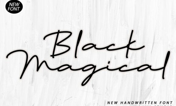 Black Magical Font - Featured Image