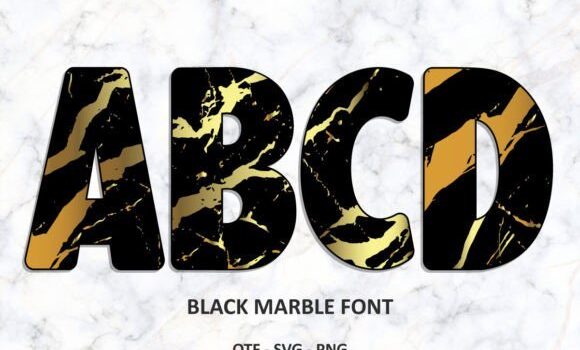 Black Marble Font - Featured Image