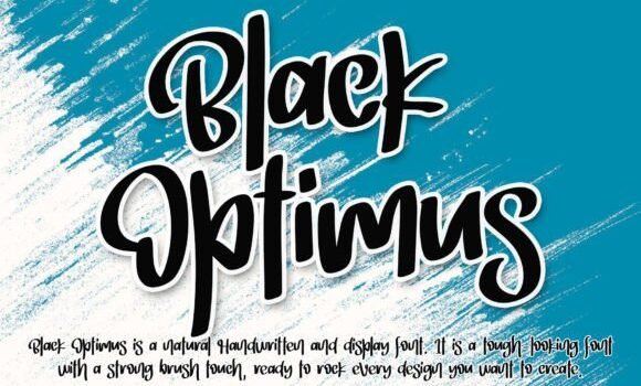 Black Optimus Font Fonts Free Download Black Optimus Font - Featured Image
