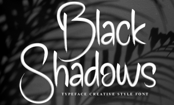 Black Shadows Font - Featured Image
