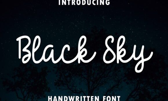 Black Sky Font - Featured Image