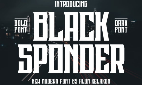 Black Sponder Font Fonts Free Download Black Sponder Font - Featured Image