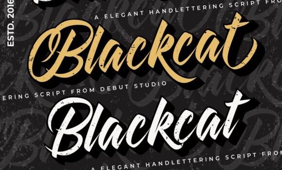 Blackcat Font Fonts Free Download Blackcat Font - Featured Image