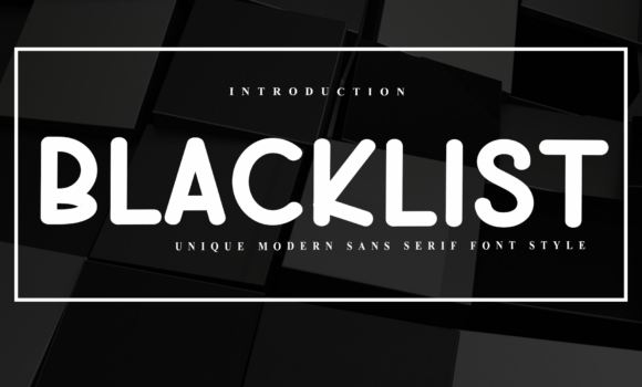 Blacklist Font - Featured Image