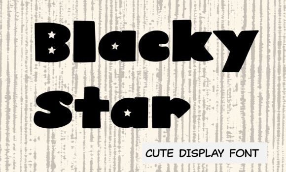 Blacky Star Font - Featured Image