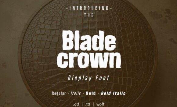 Blade Crown Font - Featured Image