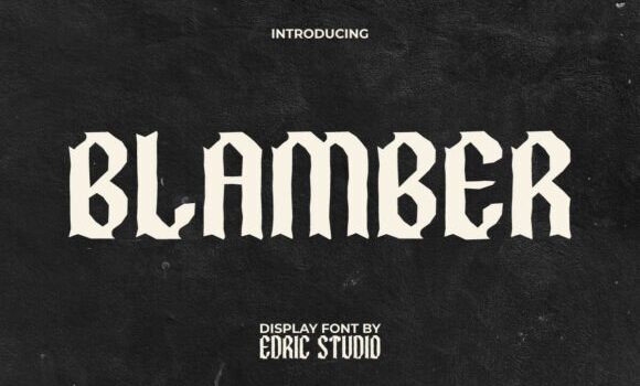 Blamber Font - Featured Image