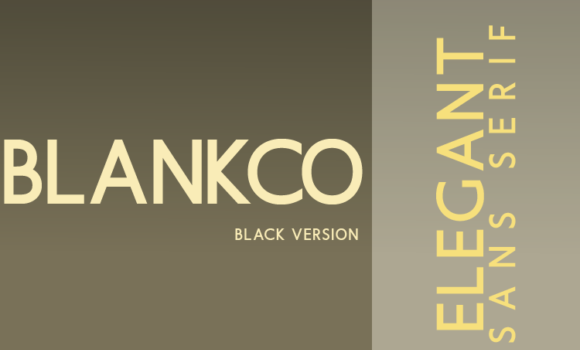 Blankco Black Font - Featured Image
