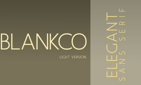 Blankco Light Font - Featured Image