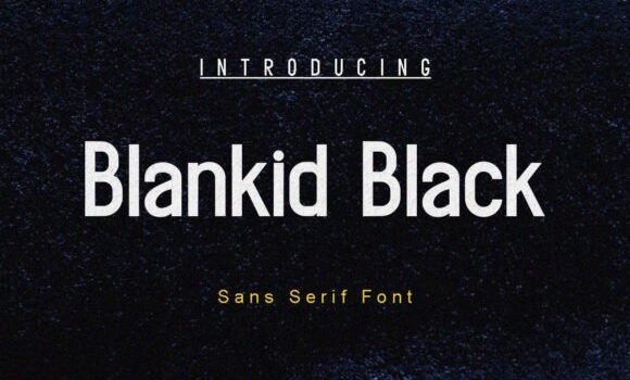 Blankid Black Font - Featured Image