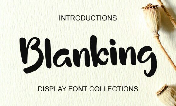 Blanking Font Fonts Free Download Blanking Font - Featured Image