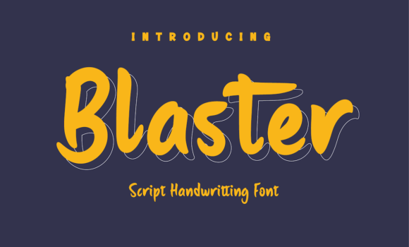 Blaster Font - Featured Image