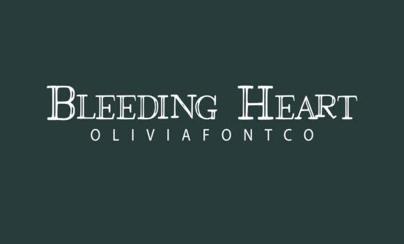 Bleeding Heart Font - Featured Image