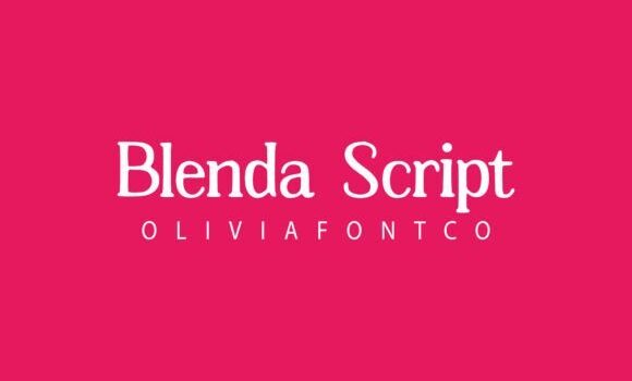 Blenda Script Font - Featured Image