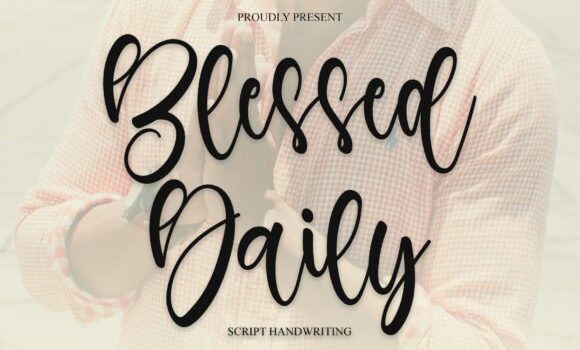 Blessed Daily Font Fonts Free Download Blessed Daily Font - Featured Image