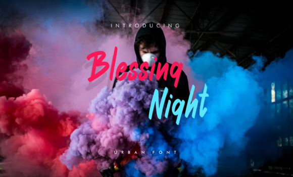 Blessing Night Font Fonts Free Download Blessing Night Font - Featured Image